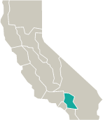 Map of Inland Empire Region of Southern California