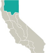 Map of Shasta Region of Northern California